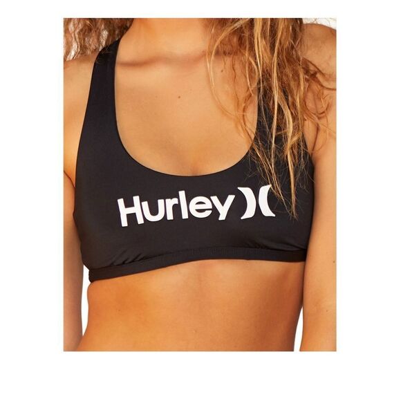 NWT Hurley Women's' One And Only Scoop Bikini Top Women's Swimsuit - Picture 3 of 7